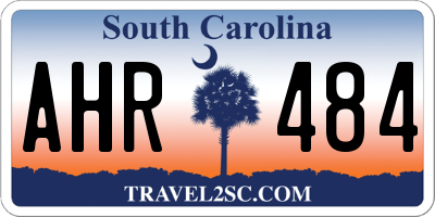 SC license plate AHR484