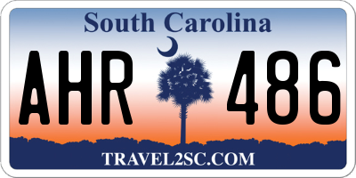 SC license plate AHR486