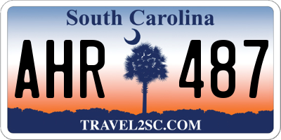 SC license plate AHR487