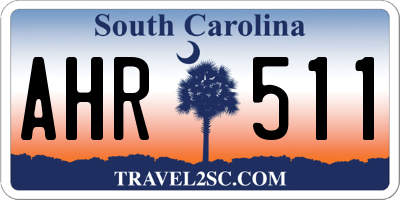 SC license plate AHR511