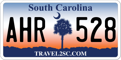 SC license plate AHR528