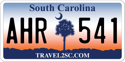 SC license plate AHR541