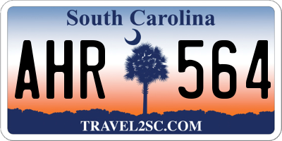 SC license plate AHR564
