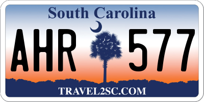 SC license plate AHR577