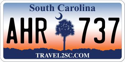 SC license plate AHR737