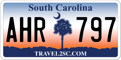 SC license plate AHR797