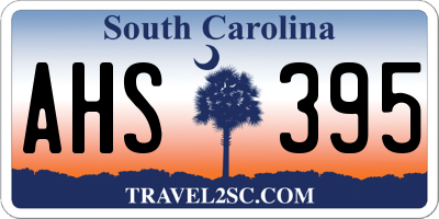 SC license plate AHS395