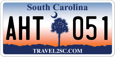 SC license plate AHT051