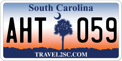 SC license plate AHT059