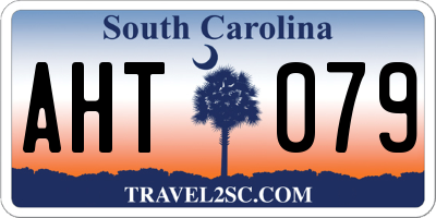 SC license plate AHT079