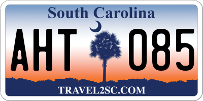 SC license plate AHT085
