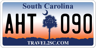 SC license plate AHT090