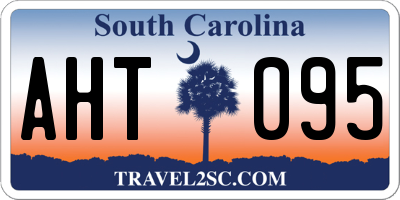 SC license plate AHT095