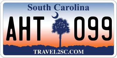 SC license plate AHT099