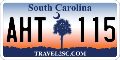 SC license plate AHT115