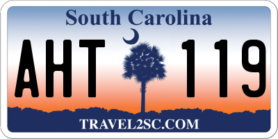 SC license plate AHT119