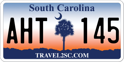 SC license plate AHT145