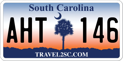 SC license plate AHT146