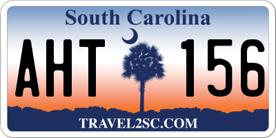 SC license plate AHT156