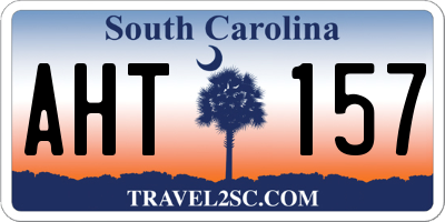 SC license plate AHT157