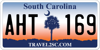 SC license plate AHT169