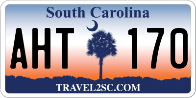 SC license plate AHT170