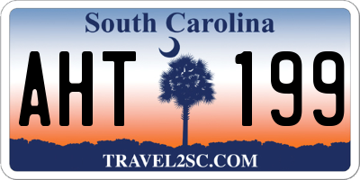 SC license plate AHT199