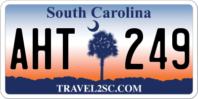 SC license plate AHT249