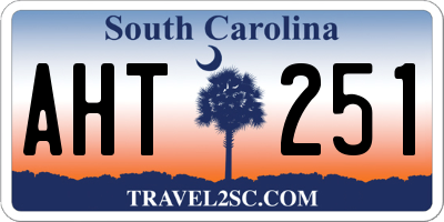SC license plate AHT251