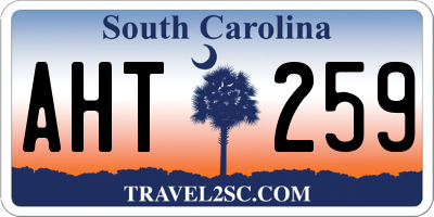 SC license plate AHT259