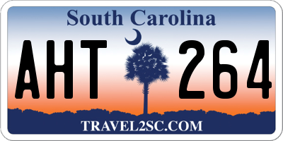 SC license plate AHT264