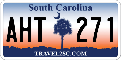 SC license plate AHT271