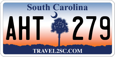 SC license plate AHT279