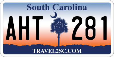 SC license plate AHT281
