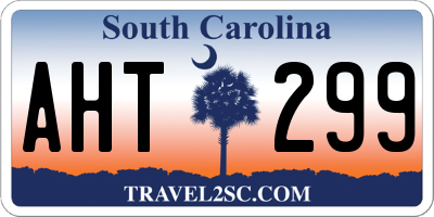 SC license plate AHT299
