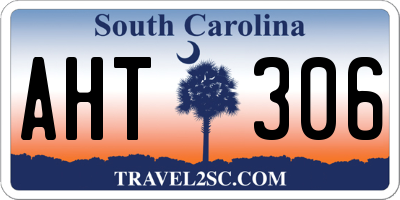 SC license plate AHT306