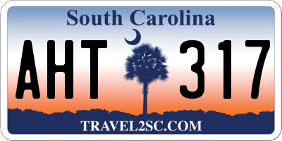SC license plate AHT317