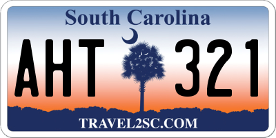 SC license plate AHT321