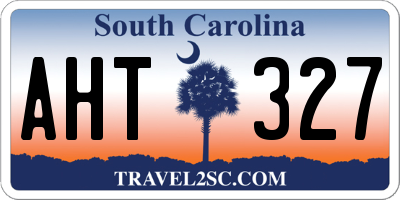 SC license plate AHT327
