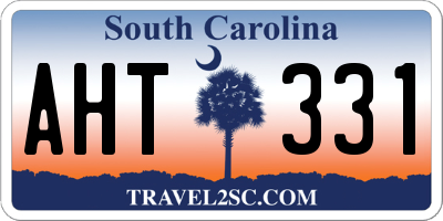 SC license plate AHT331