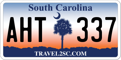 SC license plate AHT337
