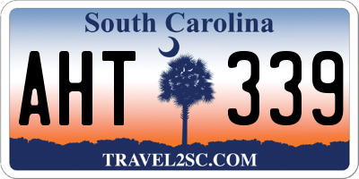 SC license plate AHT339