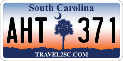 SC license plate AHT371