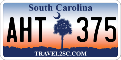 SC license plate AHT375