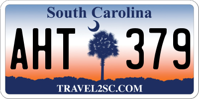 SC license plate AHT379
