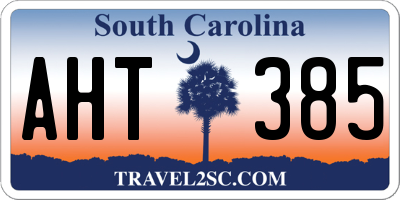 SC license plate AHT385