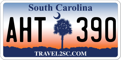SC license plate AHT390