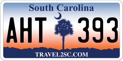 SC license plate AHT393