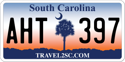 SC license plate AHT397