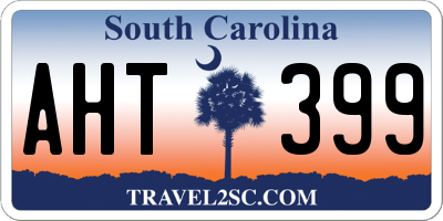 SC license plate AHT399